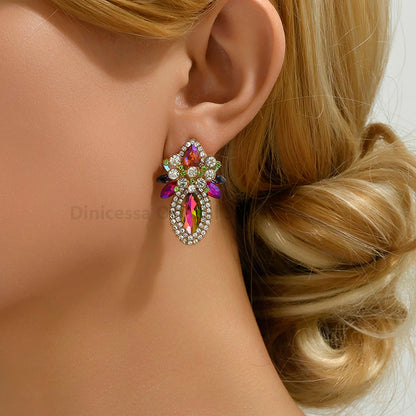 Elegant Glass Stud Earrings - Fanci Goddess