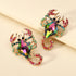 Multicolor Animal Scorpion Geometric Glass Stud Earring - Fanci Goddess