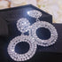 Sparkley Crystal Round Bijoux Geometric Rhinestone  Earrings - Fanci Goddess